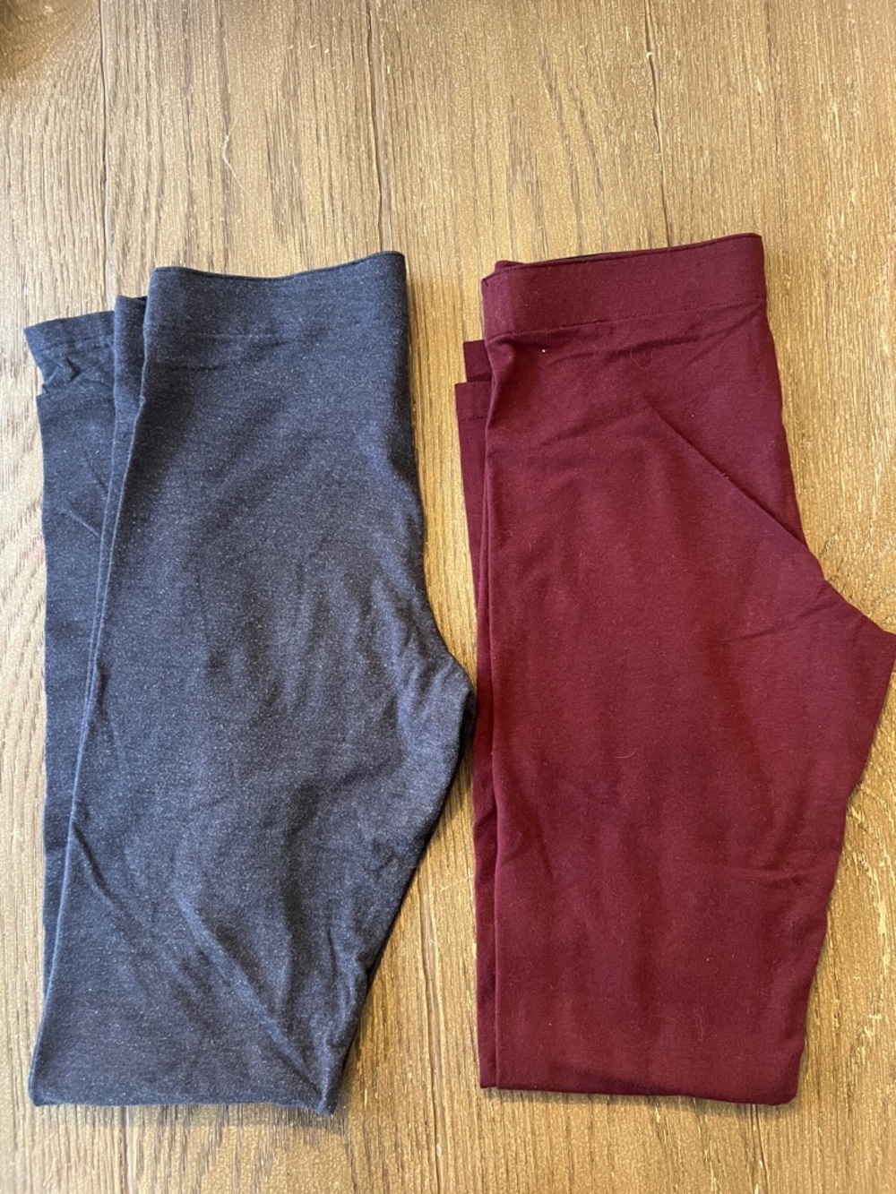 Aeropostale Girls Juniors Leggings - Burgundy and Navy